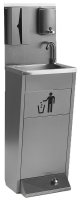 Autonomes Handwaschbecken mit Fu&szlig;bedienung, fahrbar
