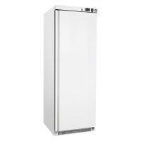 GI Kühlschränk aus weißem Stahl 400 Liter, statisch gekühlt mit Ventilator