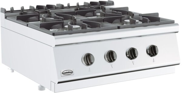 Combisteel Gastro Gasherd 4 Brenner – 800 mm breit, 4x 6,5 kW