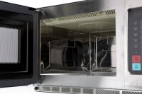 Edelstahl-Mirkowelle für die Gastronomie 34 Liter 2100 W
