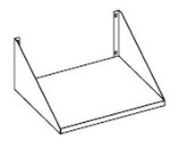 Mikrowelle Wandregal 53x44 cm – Wandkonsole für Gastro-Mikrowelle