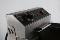 Elektro Tischfritteuse 8 Liter - mit Ablasshahn, Edelstahl, 230 V