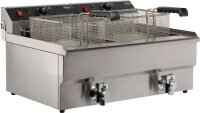 Doppel-Tischfritteuse elektrisch 2x10L - 2x5 kW, 400V