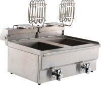 Doppel-Tischfritteuse elektrisch 2x10L - 2x5 kW, 400V
