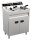 Freistehende Elektro-Fritteuse 2x9 Liter - Edelstahl, 2x 230 V