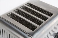 Edelstahl Toaster mit 4 Schlitzen