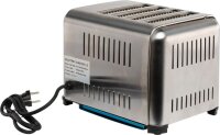 Edelstahl Toaster mit 4 Schlitzen