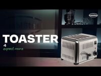 Edelstahl Toaster mit 4 Schlitzen