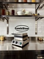 Combisteel Waffeleisen mit Antihaftplatten - Edelstahl, stufenlos regelbar