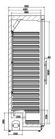 Combisteel Kühlschrank mit 1 Glastür - 350...