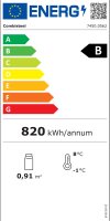 COMBISTEEL Glastürkühlschrank HR600 - 570 L mit Glastür, Umluft & Energieklasse B