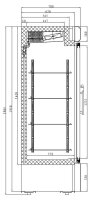Combisteel Tiefkühlschrank mit 920 Liter - 2...