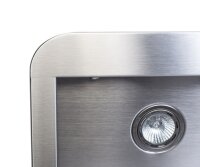 Combisteel Gastro Wandhaube 120 cm – 1530 m³/h, mit Motor, LED-Beleuchtung