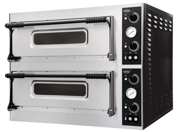 Doppelter Pizzaofen für 12 Pizzen ø32 cm