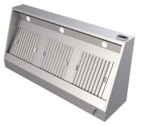 Gastro Edelstahl-Wandhaube mit Motor 100 x 70 cm