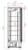 COMBISTEEL Gastro Kühlschrank JDE-600R - mit...