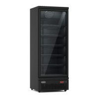 Kühlschrank 1 Glastüre schwarz JDE-600R BL