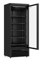 Profi Kühlschrank COMBISTEEL JDE-600R BL – 1 Glastür, Türheizung & LED-Beleuchtung