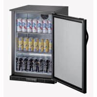 Gastro Getränkekühlschrank mit 1 Tür - 128 Liter, Stabkühlung, 2–8 °C