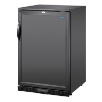 Gastro Getränkekühlschrank mit 1 Tür - 128 Liter, Stabkühlung, 2–8 °C