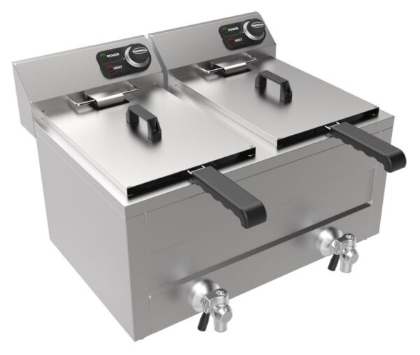 Combisteel Elektro-Tischfritteuse - 2x8L, 2x3kW, 230V