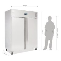 Gastro Kühlschrank mit Rollen - 1300 Liter,...