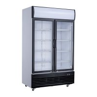 Combisteel Kühlschrank mit 2 Glastüren, 1000 Liter