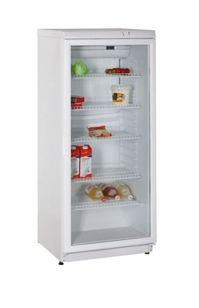 KBS Kühlschrank CD 291 mit Glastür - 290 Liter, Umluftkühlung, weiß