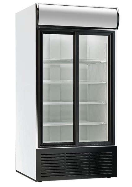 Glastürkühlschrank KBS 1250 GDU mit Schiebetüren