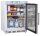 Kleiner Kühlschrank mit Glastür - Tauwasserverdunstung, 600 x 600, weiß