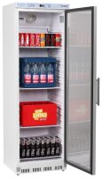 KBS Kühlschrank 402 GU mit 1 Glastür - 361 Liter, Umluf, weiß