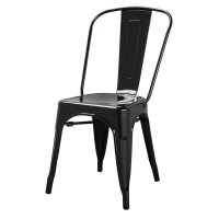 Bolero Bistrostuhl Aus Stahl Schwarz (4Er Pack)