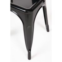 Bolero Bistrostuhl Aus Stahl Schwarz (4Er Pack)