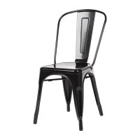 Bolero Bistrostuhl Aus Stahl Schwarz (4Er Pack)
