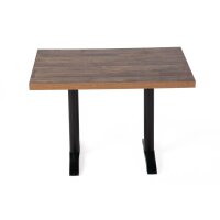 Bolero vorgebohrte rechteckige Tischplatte Urban Dark 1100x700mm