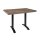 Bolero vorgebohrte rechteckige Tischplatte Urban Dark 1100x700mm