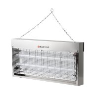Eazyzap Gebürsteter Edelstahl Led Fliegenvernichter 20W