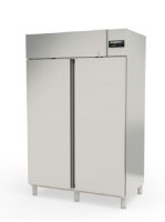 Edelstahl-Kühlschrank zweitürig, 1404 Liter