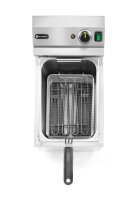 Fritteuse 10 Liter Edelstahl - XL Tischfritteuse mit Ablasshahn, Edelstahl, 400V