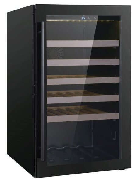 Gewerbe Weinkühlschrank Tischgerät 118 Liter, 1 Zone, Umluftkühlung, 40 Flaschen