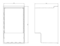Gewerbe Weinkühlschrank Tischgerät 118 Liter, 1 Zone, Umluftkühlung, 40 Flaschen