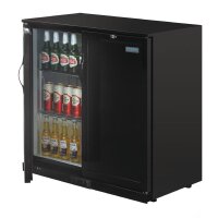 Schwarzer Barkühlschrank Mit 208 Liter, 2 Türen