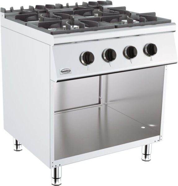 Combisteel Gastro Gasherd freistehend – 4 Brenner, 26 kW, 80 cm
