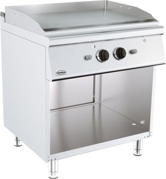 Gastro Gasgrillplatte mit offenem Unterbau 800 x 700 mm