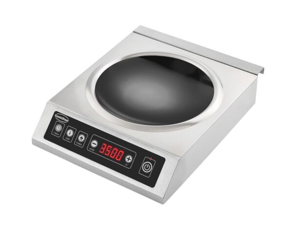 Combisteel Induktion Wokplatte – 3,5 kW, Tischgerät, für runden Boden