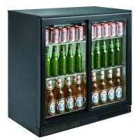 Gastro Umluft-Bar Cooler mit 198 Liter 2 Schiebetüren