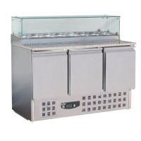 Combisteel Pizzatisch 136 cm mit Granitplatte – 3...
