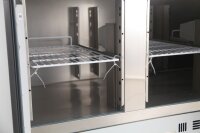 Combisteel Pizzatisch 136 cm mit Granitplatte – 3 Türen, Kühlaufsatz für GN-Behälter