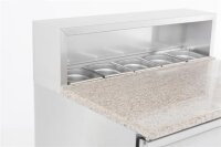 COMBISTEEL Pizzakühltisch – 2-türig, mit...