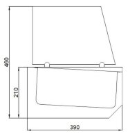 Combisteel Aufsatzvitrine 10X 1/3 Gn